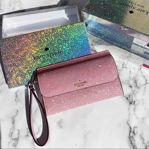 NewInBox-Kate Spade Glitter Wristlet - Picture 4 of 5